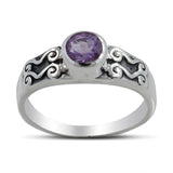 925 Sterling Silver Blue Topaz Ring