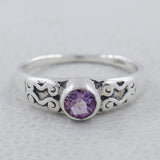 925 Sterling Silver Blue Topaz Ring