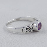 925 Sterling Silver Blue Topaz Ring