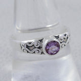 925 Sterling Silver Blue Topaz Ring