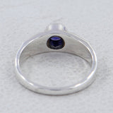 925 Sterling Silver Blue Topaz Ring