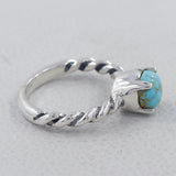 Rainbow Moonstone Silver Ring