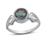 Blue Topaz Silver Rings