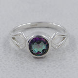 Blue Topaz Silver Rings