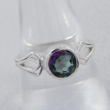 Blue Topaz Silver Rings