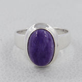 925 Sterling Silver Larimar Ring