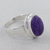 925 Sterling Silver Larimar Ring
