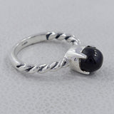 Rainbow Moonstone Silver Ring