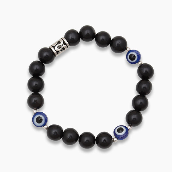 Evil Eye & Black Onyx Beads Bracelets