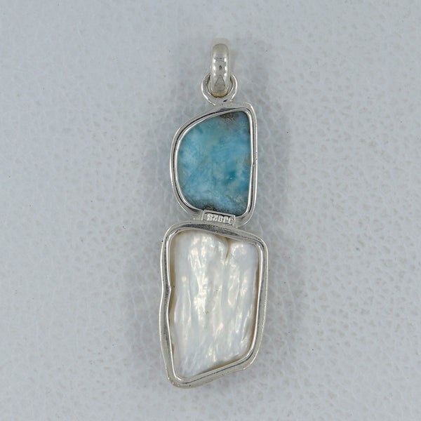925 Sterling Silver Larimar Pendants