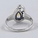 Natural Garnet Silver Rings