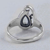 Natural Garnet Silver Rings