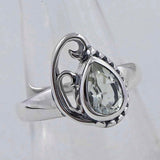 Natural Garnet Silver Rings