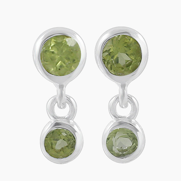 Ruby Silver Earrings