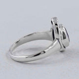 Natural Garnet Silver Rings