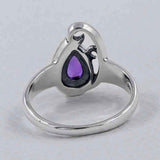 Natural Garnet Silver Rings