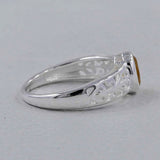 Genuine Emerald Silver Rings