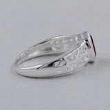 Genuine Emerald Silver Rings