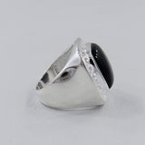 Dendritic Opal Silver Rings