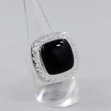 Dendritic Opal Silver Rings