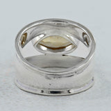 925 Sterling Silver Blue Topaz Ring