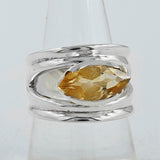 925 Sterling Silver Blue Topaz Ring