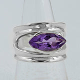 925 Sterling Silver Blue Topaz Ring