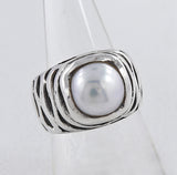 925 Sterling Silver Larimar Ring