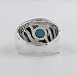 925 Sterling Silver Larimar Ring