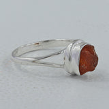 925 Silver Fanta Garnet Ring