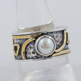 Natural Pearl Silver Rings