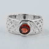 925 Sterling Silver Blue Topaz Ring