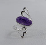 Natural Dendritic Opal Silver Rings