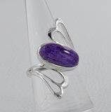 Natural Dendritic Opal Silver Rings