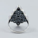 Natural Multi Tourmaline Silver Ring