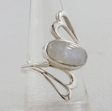Natural Dendritic Opal Silver Rings