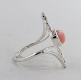 Natural Dendritic Opal Silver Rings
