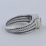 925 Silver Green Amethyst Ring