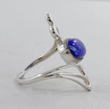Natural Dendritic Opal Silver Rings