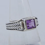 925 Silver Green Amethyst Ring