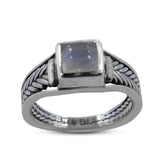 925 Silver Green Amethyst Ring