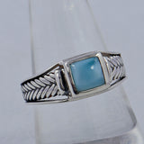 925 Silver Green Amethyst Ring