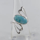 Natural Dendritic Opal Silver Rings