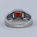 925 Silver Green Amethyst Ring