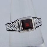 925 Silver Green Amethyst Ring