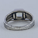 925 Silver Green Amethyst Ring