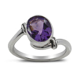 925 Sterling Silver Citrine Ring