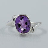 925 Sterling Silver Citrine Ring