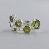 Natural Citrine Silver Rings