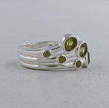 Natural Citrine Silver Rings